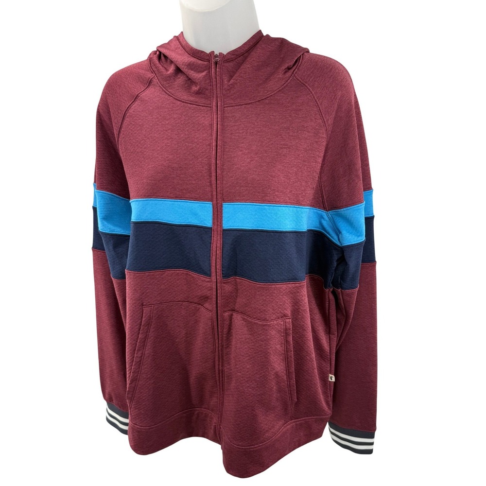 Cotopaxi Bandera Full Zip‎ Hoodie Track Jacket Graphite Stripes Mens Large NEW